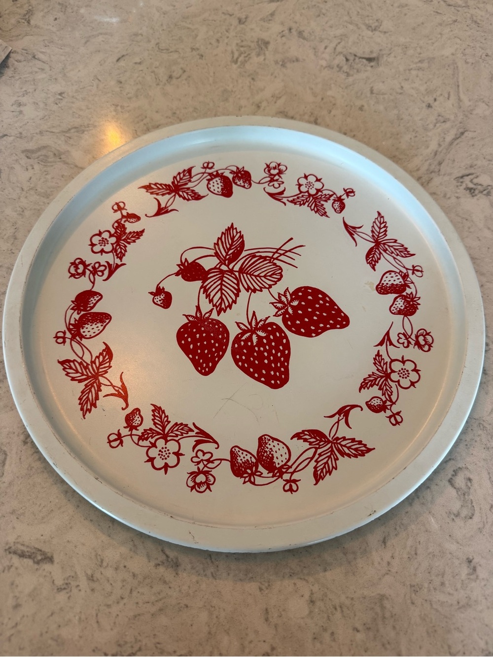 Strawberry Metal Tray
